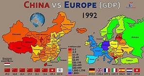 Economy of Chinese Provinces vs European Countries (1960-2021)