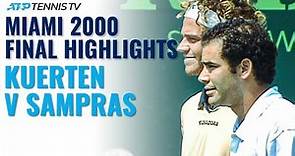 Gustavo Kuerten vs Pete Sampras: Classic Tennis Highlights | Miami 2000 Final