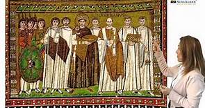 Historia del Arte - Mosaico de Justiniano y su séquito. Comentario de Arte de Selectividad