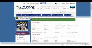 How To Use Online Coupons and Coupon Codes - MyCoupons.com