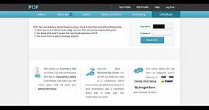 How To Login To POF.com | POF Login (Online Dating site)