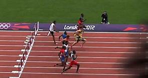Dayron Robles Wins Olympic 2012 110m Hurdles Rd 1! (Filmed in HD, Live in the Stadium)