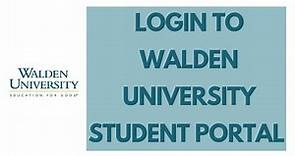 Walden University Student Portal Login | Walden University Login 2021 | my.waldenu.edu