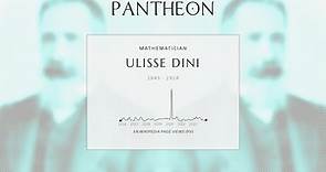 Ulisse Dini Biography - Italian mathematician and politician