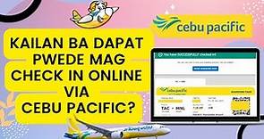 HOW TO CHECK IN FOR A CEBU PACIFIC FLIGHT ONLINE | Ractisfy