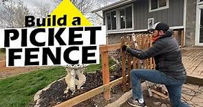 Learn to Build a Picket Fence with a Gate