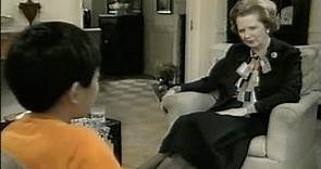 FACE THE KIDS!:MRS THATCHER INTERVIEW.Two American kids interview Prime Minister Thatcher.C4 1987