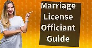 How to fill out a marriage license as an officiant in Illinois?