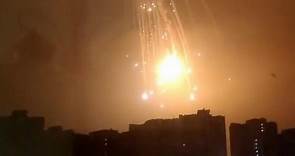 WATCH: Huge explosion seen in sky over Ukraine's capital Kyiv
