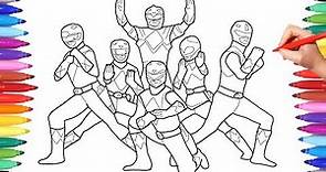 Power Rangers Coloring Pages for Kids, Power Rangers Coloring Painting, Power Rangers Coloring Book