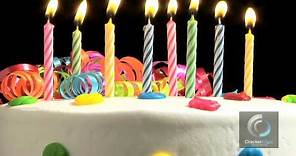 Birthday Cake with Candles - stock video