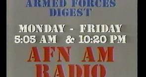 AFN Europe Armed Forces Digest Promo Aug 1987 1341