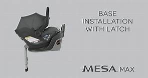 UPPAbaby Mesa Max Infant Car Seat - Base Installation with LATCH