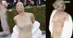 Kim Kardashian luce el mítico vestido dorado de Marilyn Monroe en la Gala Met