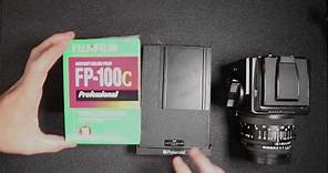 How to load your FP-100 instant film into a Polaroid back
