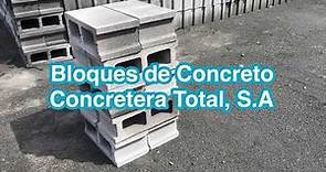 Bloques de concreto en Nicaragua - Concretera Total SA