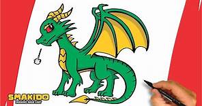How to Draw Dragon For Beginners | Easy Dragon Drawing Step by Step Tutorial