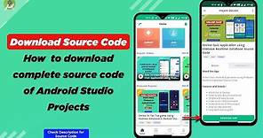 How to download Source Code of Android Studio projects with Complete Documentation