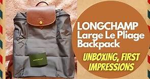 Longchamp Large Le Pliage Backpack | Unboxing, First Impressions, What Fits?