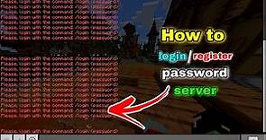 minecraft login security password server