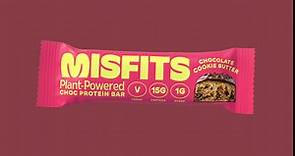 Misfits Vegan Protein Bar, High Protein, Low Sugar, Gluten Free, Plant Based Protein Bar, 12 Pack (Banoffee)