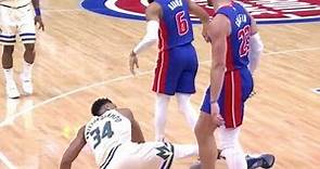 Blake Griffin Stepped Over Giannis After Foul And Bucks Players Got Heated