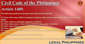 Civil Code of the Philippines, Article 1409