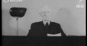 WELFARE / POLITICS - Announcement of the Beveridge report, with speech by Sir William Beve...(1942)