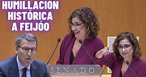 María Jesús Montero HUMILLA a FEIJÓO en el Senado 😂😂: ¡¡TEME que le pasa lo que a CASADO!!