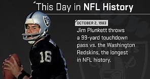 Jim Plunkett's 99-yard TD pass | This Day in NFL History (October 2, 1983)