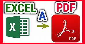 😱¿Cómo CONVERTIR un documento de EXCEL A PDF? | EXCEL a PDF | Pasar EXCEL a PDF - Curso de Excel