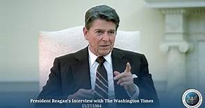 President Reagan's Interview with The Washington Times 11/27/1984