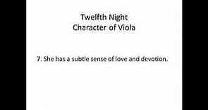 Twelfth Night - Character of Viola
