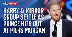 Prince Harry and Daily Mirror publisher settle as Prince takes aim at Piers Morgan