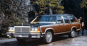 Four Big Three station wagons that were very popular in the 1980s