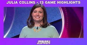 Jeopardy! Julia Collins | 13 Game Highlights | JEOPARDY!