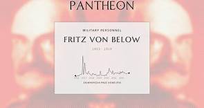 Fritz von Below Biography - Prussian general in the German Army during the First World War