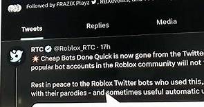 roblox RTC Twitter today