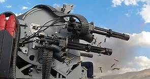 Shooting the Monstrously Powerful Quad M134 Minigun