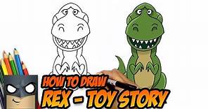 How to Draw Toy Story | Rex | Step-by-Step Tutorial