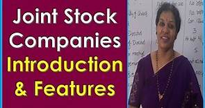 "Introduction & Features of Joint Stock Company" - BOM & Company Law Subject