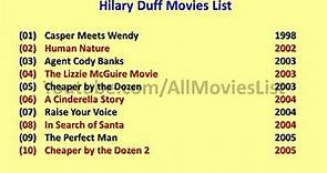 Hilary Duff Movies List