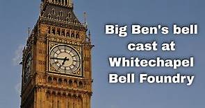 10th April 1858: Big Ben, the bell inside the clock tower at the Palace of Westminster, was cast