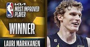 Lauri Markkanen is the 2022-2023 Kia NBA Most Improved Player! #KiaMIP