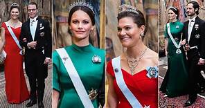 Victoria di Svezia e Sofia Hellqvist, sfida di abiti e tiare principes...