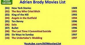 Adrien Brody Movies List