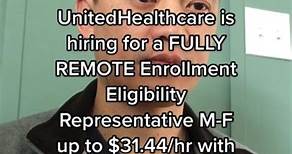 Here is a remote job from UnitedHealthcare. Like and follow for more. Click on the link in my bio for best remote jobs. #bestjobs #bestjobs2023 #bestremotejobs #workanywhere #workanywhere2023 #remotejobs #remotejobs2023 #workfromhome2023 #sidehustleideas2023