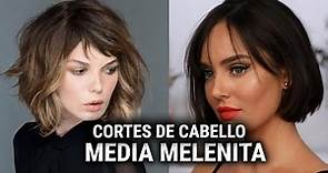 CORTES DE CABELLO MODERNOS MEDIA MELENITA CORTES DE PELO MEDIA MELENA CORTES DE MODA MEDIA MELENA