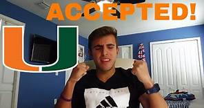 HOW to GET into the University of Miami