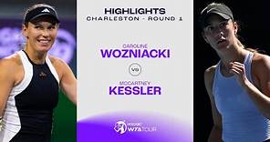 Caroline Wozniacki vs. McCartney Kessler | 2024 Charleston Round 1 | WTA Match Highlights